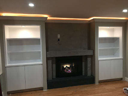 custom built-in cabinet installation